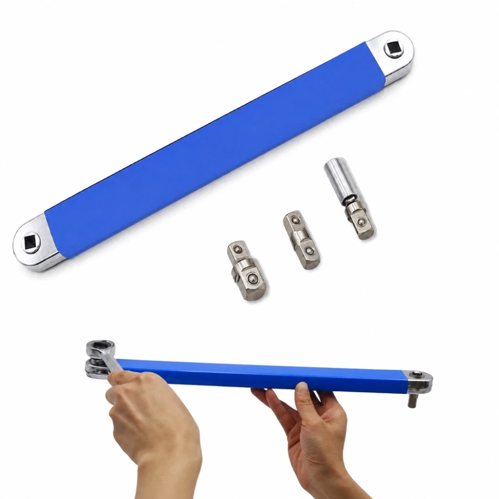 Chiave Stellare Angolata Extrallunga 390mm Doppia Bocca Professionale Acciaio Cr-V