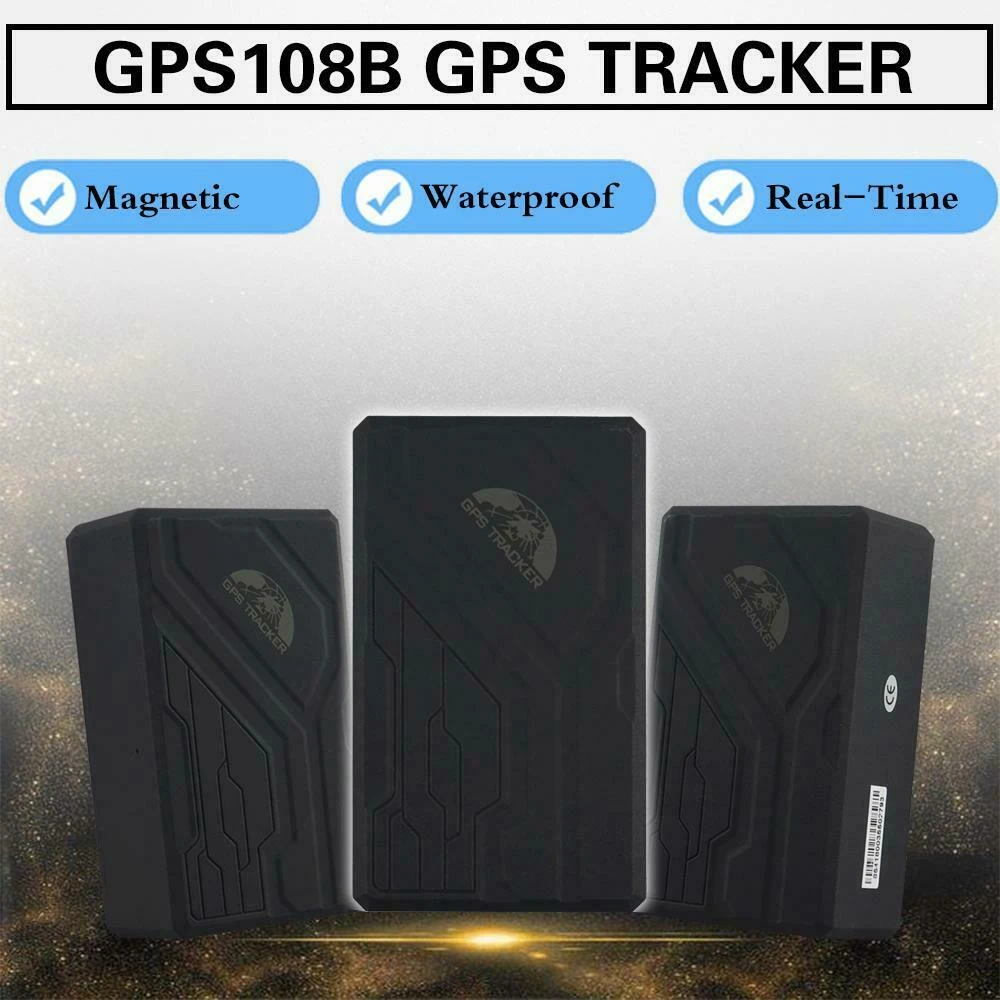 Localizzatore GPS batteria lunga per auto TK108B con SOS e base magnetica