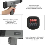 Luce stroboscopica induttiva digitale per auto e moto 12V con pinze