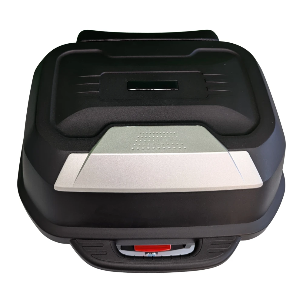 Bauletto moto portacasco 47L - universale smontabile con serratura e schienalino