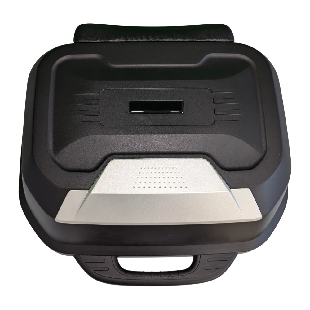 Bauletto moto portacasco 47L - universale smontabile con serratura e schienalino