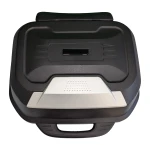 Bauletto moto portacasco 47L - universale smontabile con serratura e schienalino