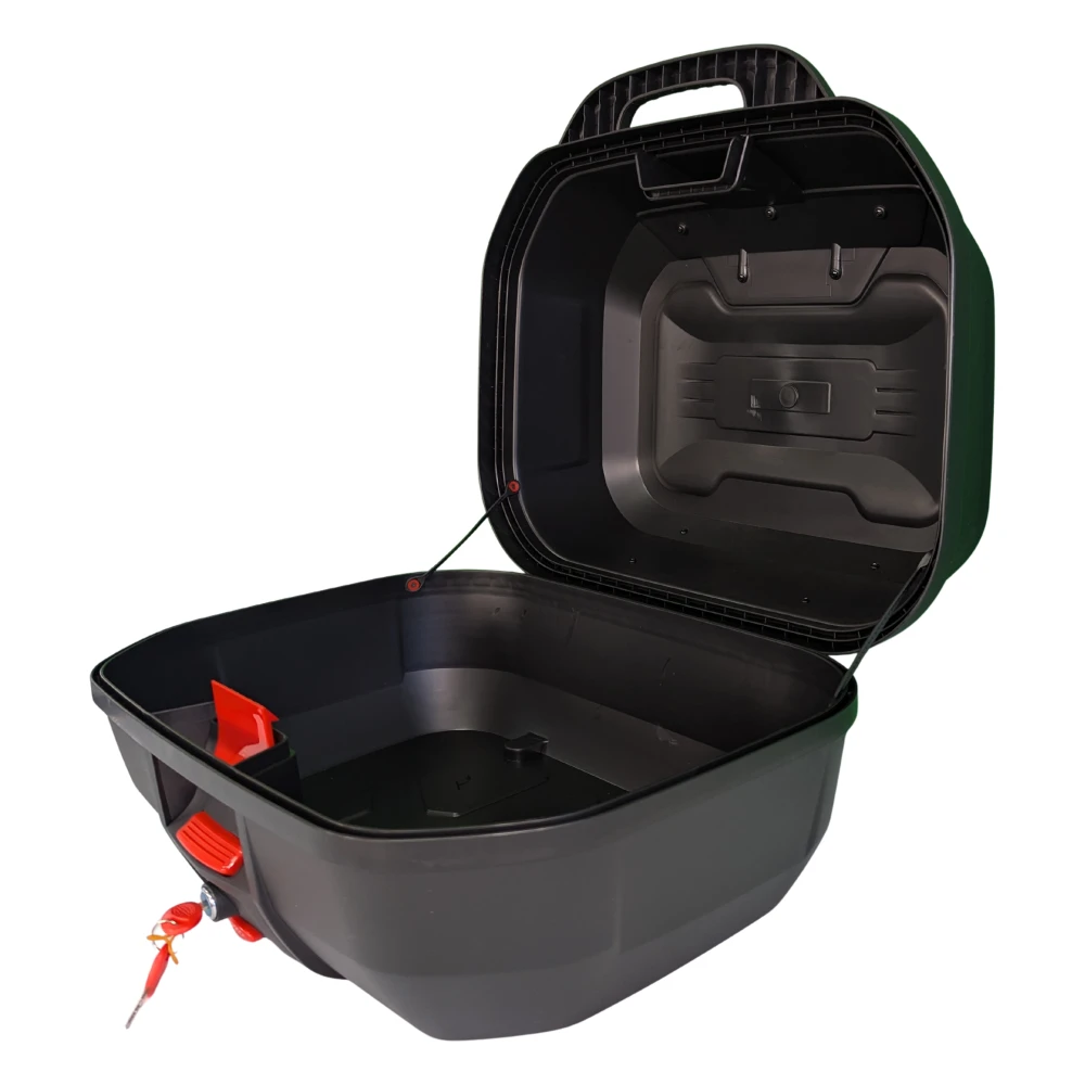 Bauletto moto portacasco 47L - universale smontabile con serratura e schienalino