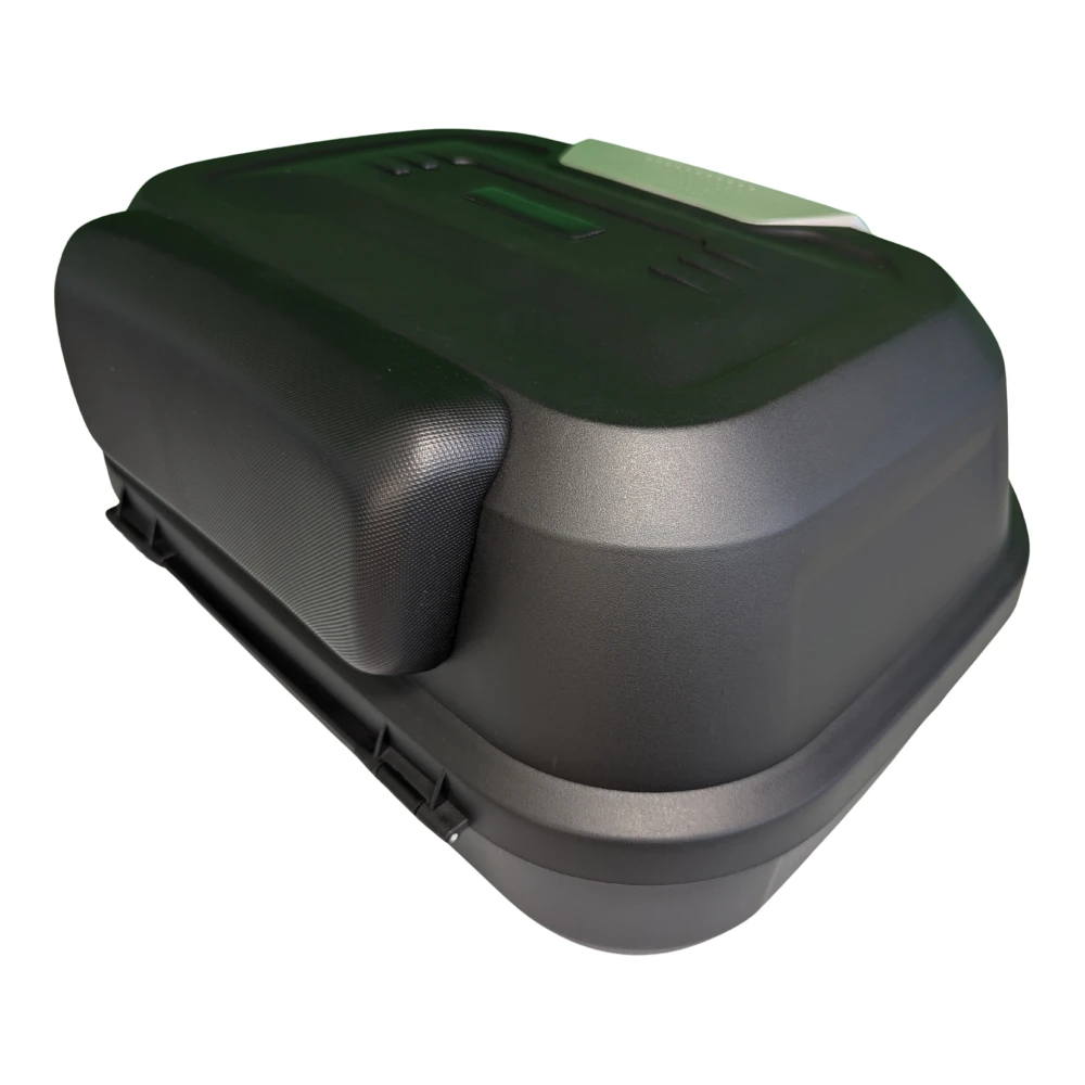 Bauletto moto portacasco 47L - universale smontabile con serratura e schienalino