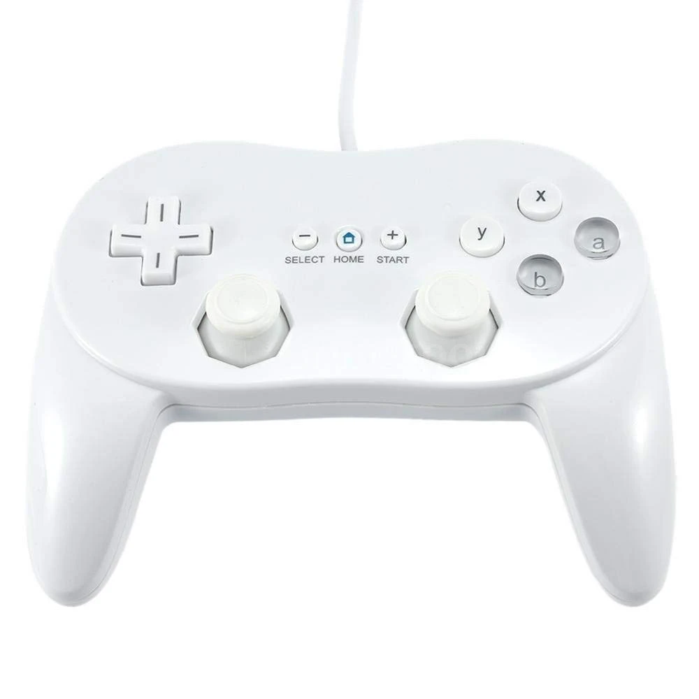 Controller Classico Pro Wii Bianco Compatibile per Nintendo Wii