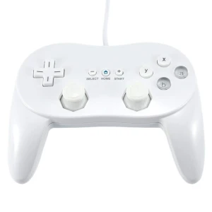 Controller Classico Pro Wii Bianco Compatibile per Nintendo Wii