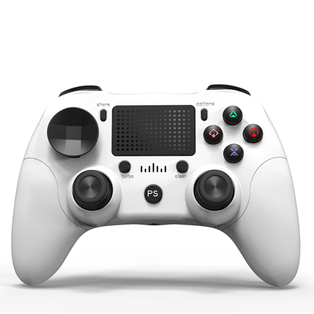 Controller compatibile PS4 bianco wireless DoubleShock 4