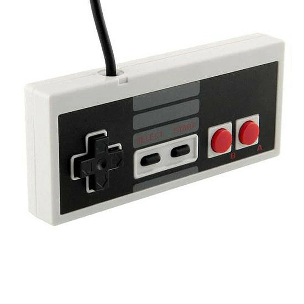 Detalle de los botones del mando con cable para Nintendo Mini NES Classic Edition