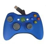 Controller cablato Xbox 360 compatibile blu per giocare con comfort e precisione