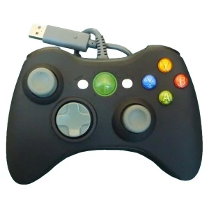 Controller cablato Xbox 360 compatibile nero per massimo comfort e controllo