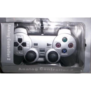 Controller Dual Shock per Sony Playstation 2 colore argento compatibile ed economico