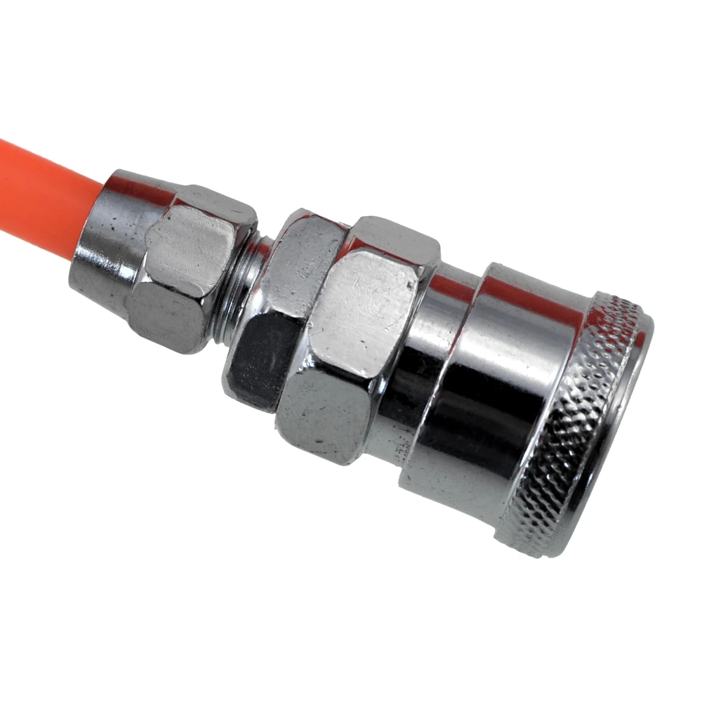 Conector tipo ASIA en manguera para aire comprimido de 1/4