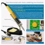 Saldatrice a punti Sunkko 709AD+ 220V con saldatore per batteria al litio 18650