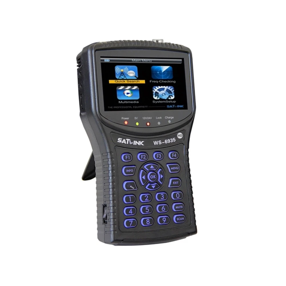Misuratore di segnale digitale terrestre WS6935 DVB-T2 HD per professionisti