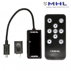MHL Adattatore HDTV con telecomando Micro USB per Galaxy S 2, S 3, S 3, S 4, Note 2 e HTC One ADAPTERS  8.50 euro - satkit