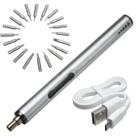 Mini cacciavite elettrico cordless USB ricaricabile 3 LED multifunzione 22in1 set