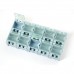 Scatole modulari a scatto - stoccaggio componenti SMD - confezione da 10 pezzi Component boxes  2.50 euro - satkit