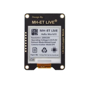 Modulo ePaper da 1.54 pollici con interfaccia SPI per Raspberry, Arduino e STM32