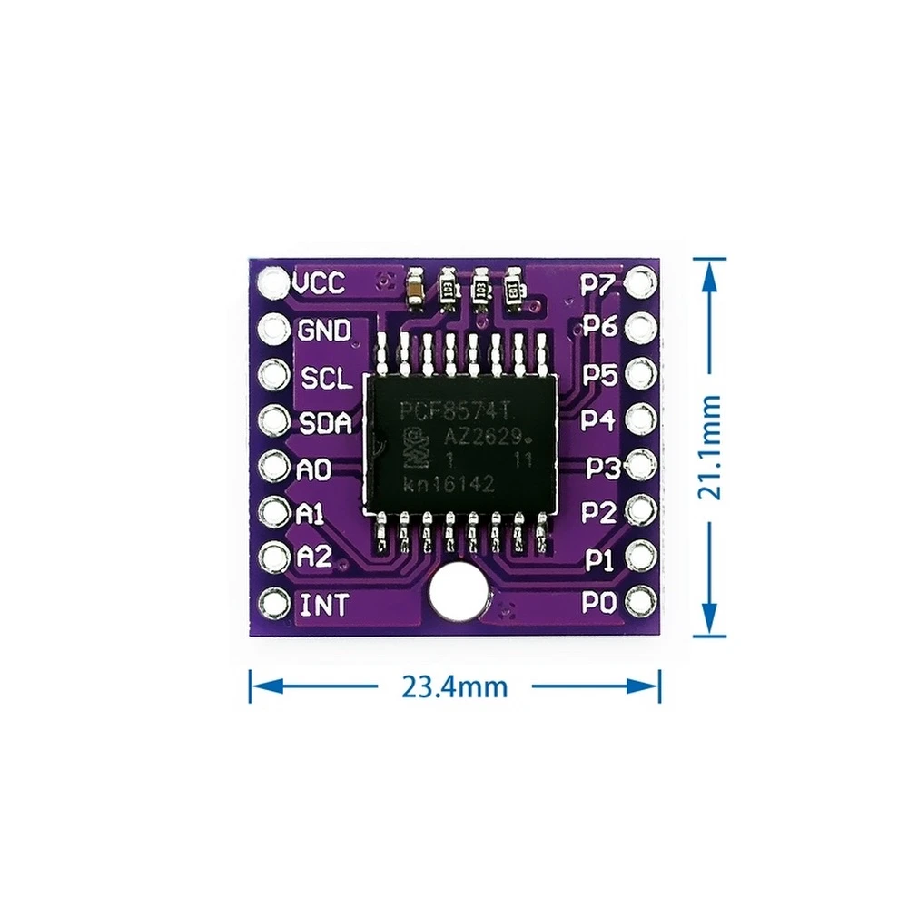 Modulo I2C PCF8574T per Arduino - Espansore I/O in cascata