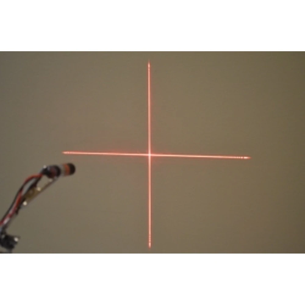 Modulo laser rosso a croce 5mW 3V-5V per misurazioni elettroniche