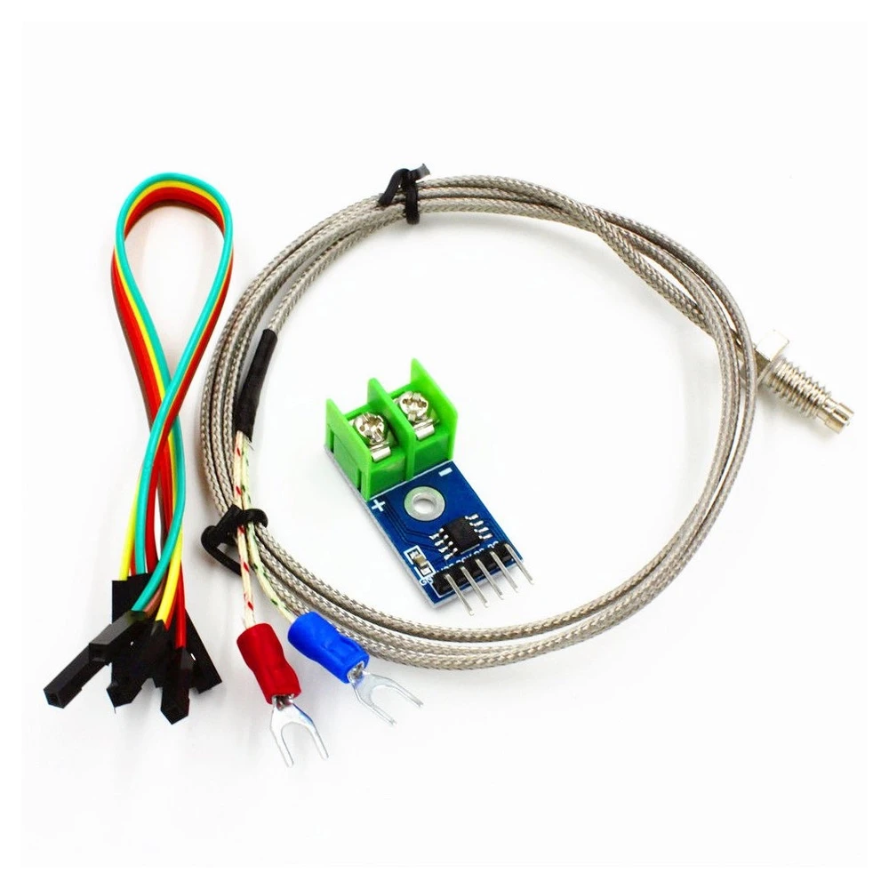 Sensor de temperatura termopar tipo K con tornillo M6 para Arduino