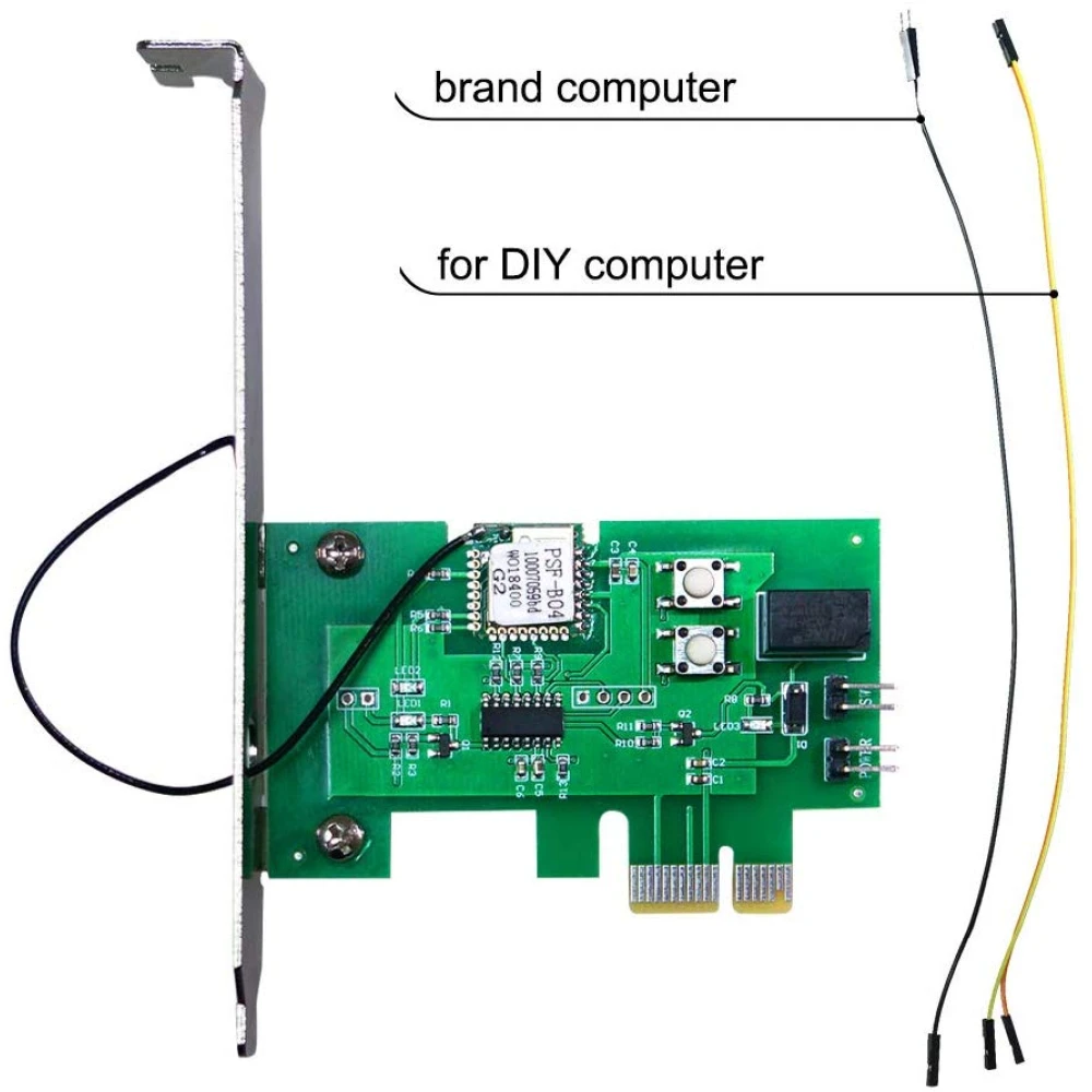 Interruptor remoto inalámbrico para encendido de computadora