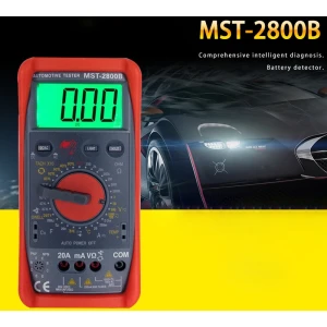 MST-2800B Multimetro digitale intelligente con grande display LCD per auto