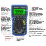 Multímetro digital HoldPeak HP-90EPD con caja y accesorios incluidos