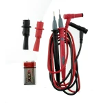 Multímetro digital Victor VC9802A+ con cables de prueba y funda antigolpes