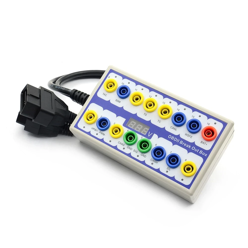 OBDII Breakout Box rilevatore protocollo - strumento di diagnosi professionale
