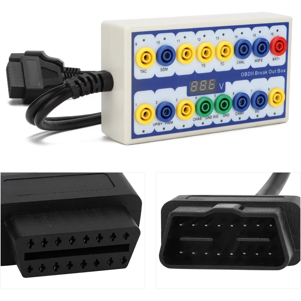 OBDII Breakout Box rilevatore protocollo - strumento di diagnosi professionale