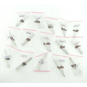 Pack 150 diodi Zener - 15 modelli diversi, 10 pezzi per modello