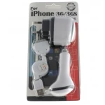 Pack 3 in 1 caricabatterie per Apple iPod, iTouch, iPhone 3G