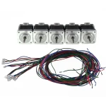 Detalle del eje aplanado del motor Nema 17 para impresora 3D