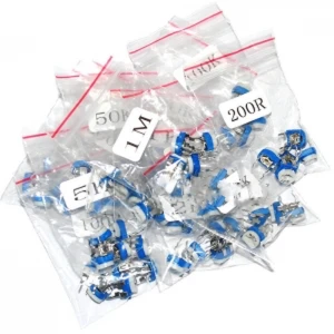 Pack 65 potenziometri lineari DIP, 13 valori diversi, 5 per valore