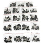 Kit condensatori elettrolitici - 190 pezzi in 19 valori da 1uF a 1000uF