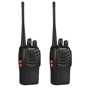 Pack da 2 walkie talkie Baofeng BF-888S dual band UHF 5W con auricolare