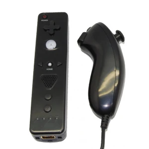 Pack Wii Remote con Motion Plus integrato e Nunchuck compatibile nero