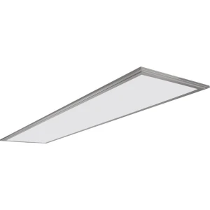 Pannello LED Slim 120x30cm 48W 4500lm 4500K con Cornice Argento e Luce Bianca