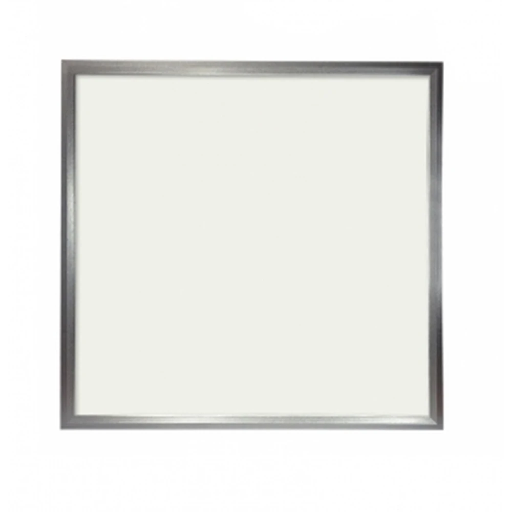Pannello LED Slim 60x60cm 48W Bianco Caldo 3000K con Cornice Argento