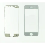 Vetro display iPhone 5s bianco con cornice adesiva satkit