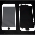 Vetro display iPhone 6 bianco con telaio adesivo per riparazione