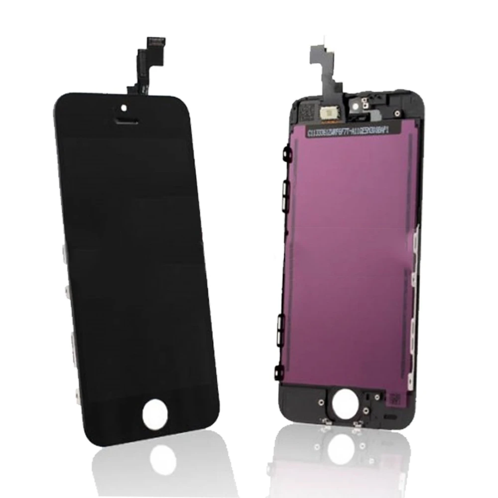 Schermo iPhone 5C nero completo (touch + LCD) vetro digitalizzatore