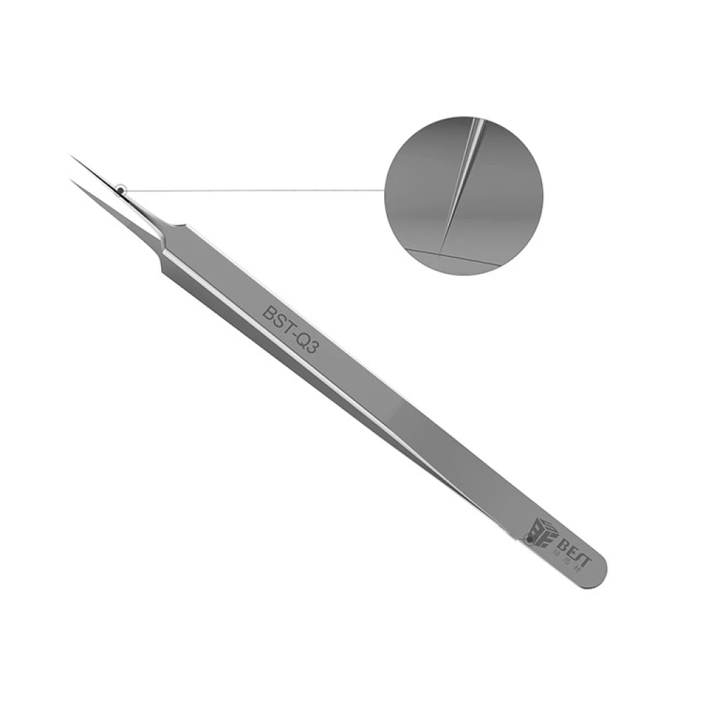 Pinzette extrafini per elettronica Best Q3 dritte per rimuovere componenti elettronici