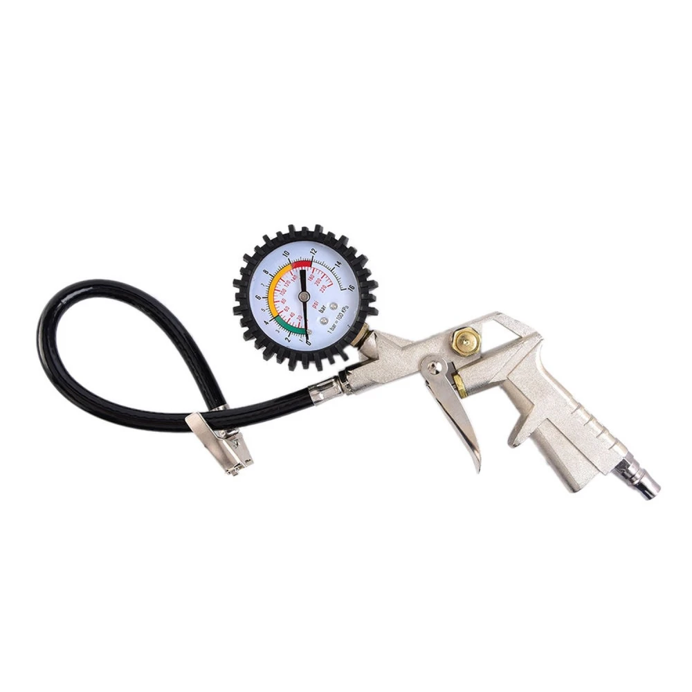 Pistola gonfiaggio pneumatici con manometro per compressore d'aria TSX TOOL