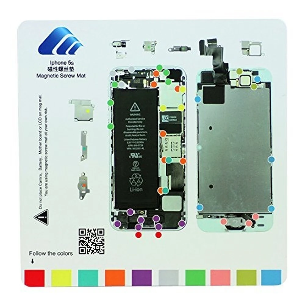 Lavagna magnetica per viti iPhone 5S di satkit