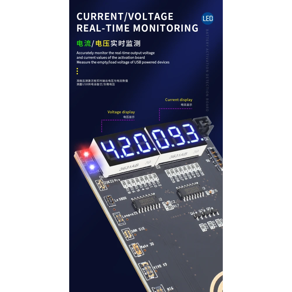 Placca di attivazione batteria Mechanic BA27 per iPhone e Android