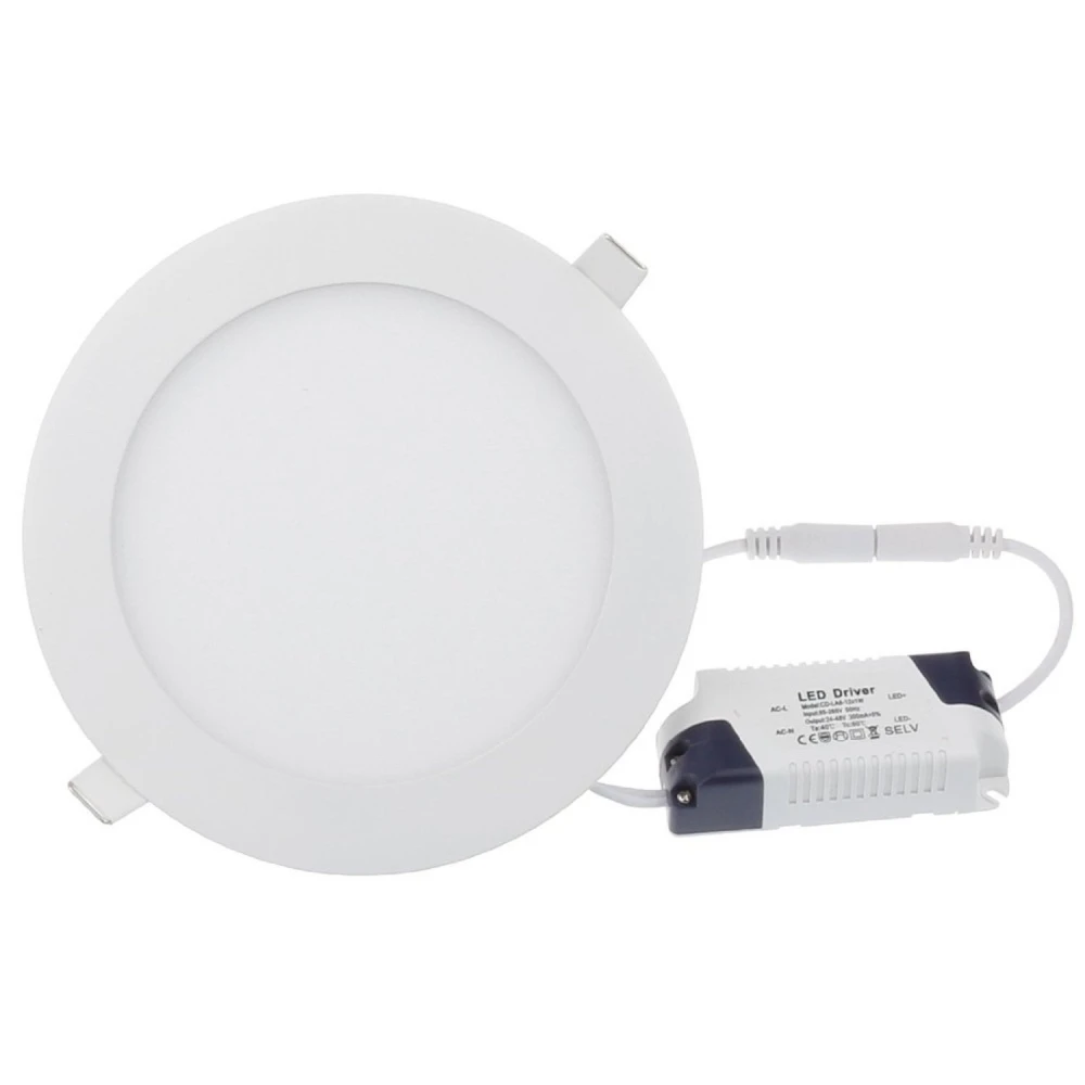 Pannello LED rotondo 24W bianco freddo SuperSlim 6000K