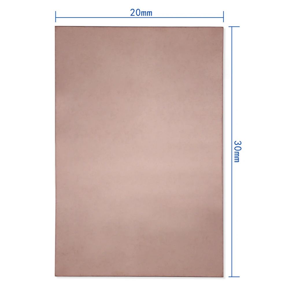 Piastra PCB rame 20x30cm monofaccia in fibra di vetro FR4 per DIY