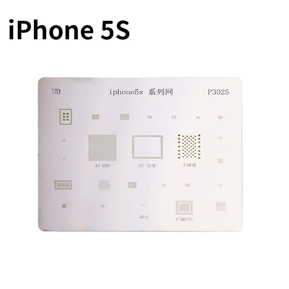 Piastra stencil IC iPhone 5S per riparazioni professionali con dima reballing